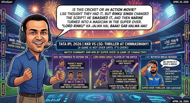 LSG VS KKR MATCH SUMMARY